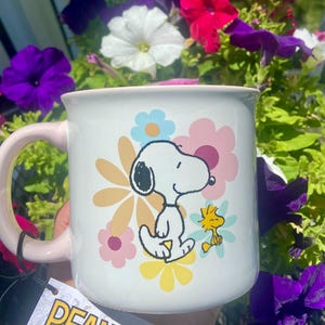 Adorably Summer Snoopy & Woodstock Mug | Tea Mug | Coffee Mug