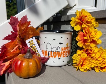 Adorable “Happy Halloween” Snoopy & Woodstock Mug | Coffee Mug | Tea Mug