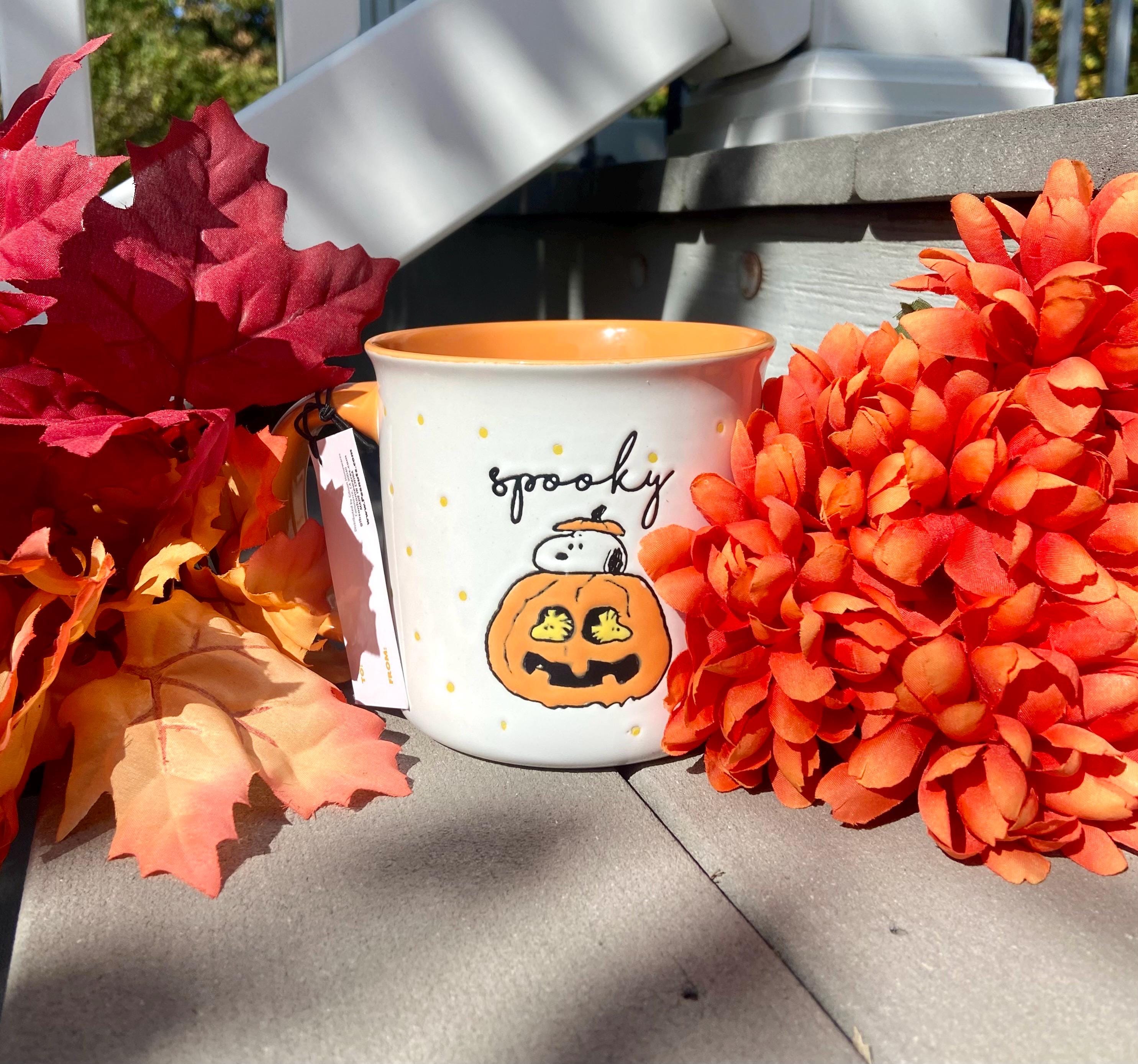 Adorable Snoopy & Woodstock “Spooky” Halloween Mug | Coffee Mug | Tea Mug