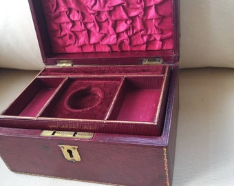 Antique Victorian Jewellery Box - Engagement Gift, Anniversary Present or Christmas Gift Idea