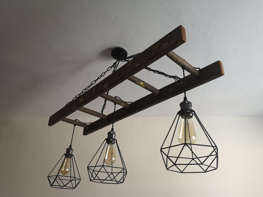 The Ladder Light - Industrial Ceiling Light - Etsy UK