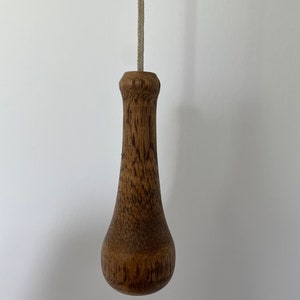 The Teardrop. Hand Turned Wooden Light Pull