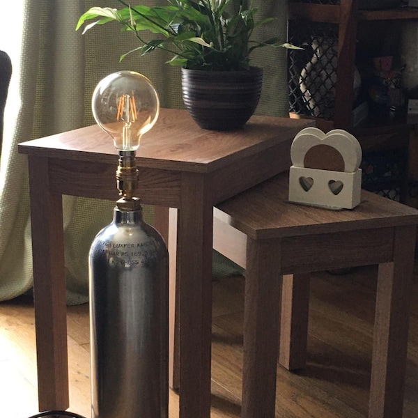 Polished Alloy Fire Extinguisher Floor Lamp