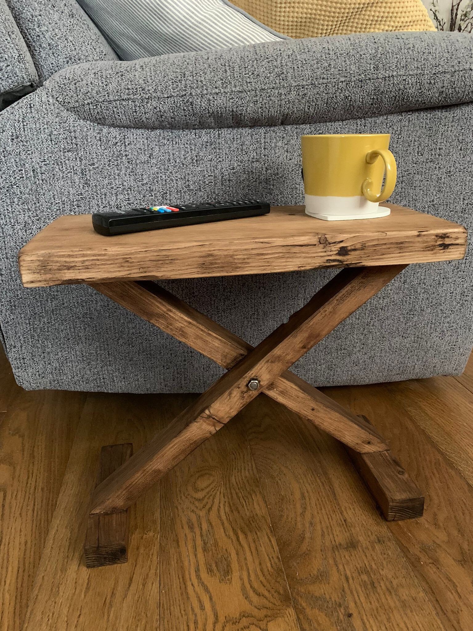 Reclaimed Timber End Table Etsy UK
