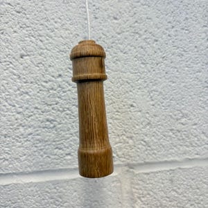 The Lighthouse. Hand Turned Wooden Light Pull