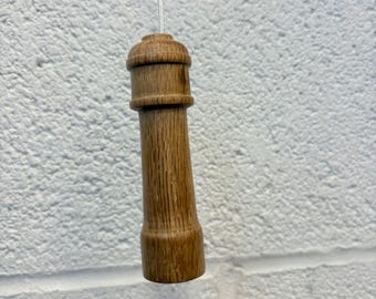 The Lighthouse. Hand Turned Wooden Light Pull
