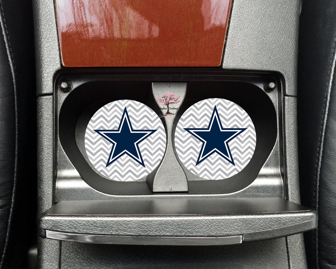 Dallas Cowboys Football Neoprene Car Coasters Set of Two Etsy