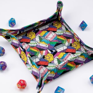 Dnd gifts Rainbow dice tray Dnd dice tray