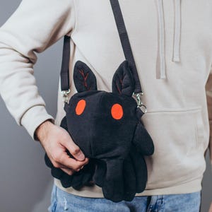 Mothman plush dice bag, nerdy dice bag, dnd stocking stuffer