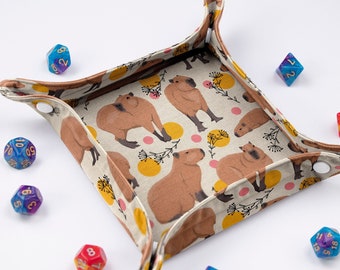 Capybara dice tray Dnd dice rolling tray Dnd gifts