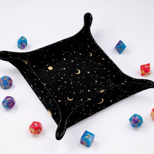 Rolling tray Dnd dice tray Star constellatIon dice tray