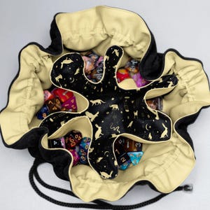Galaxy dice bag pockets Dnd dice bag Role playing games Game night