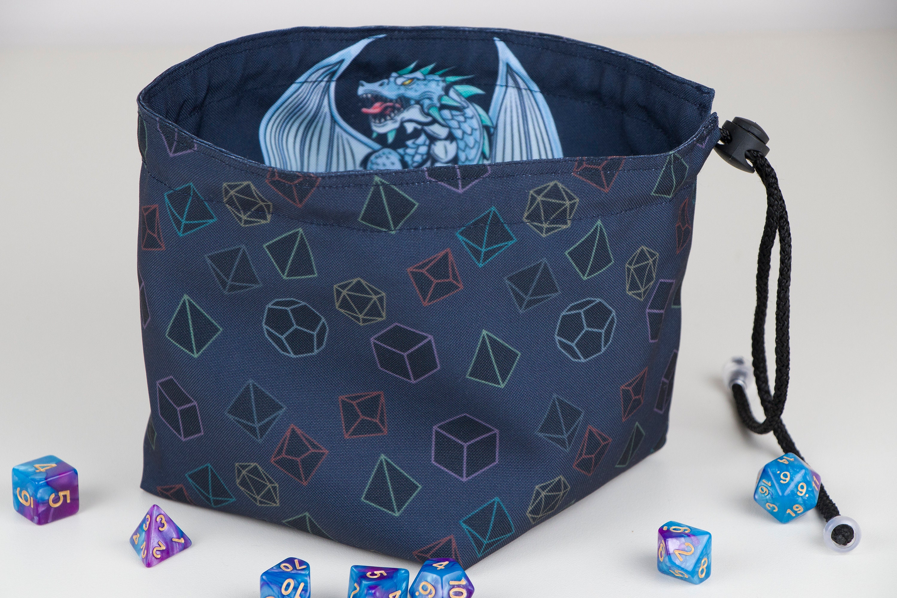 Dnd dice bag of holding Dragon dice bag Etsy