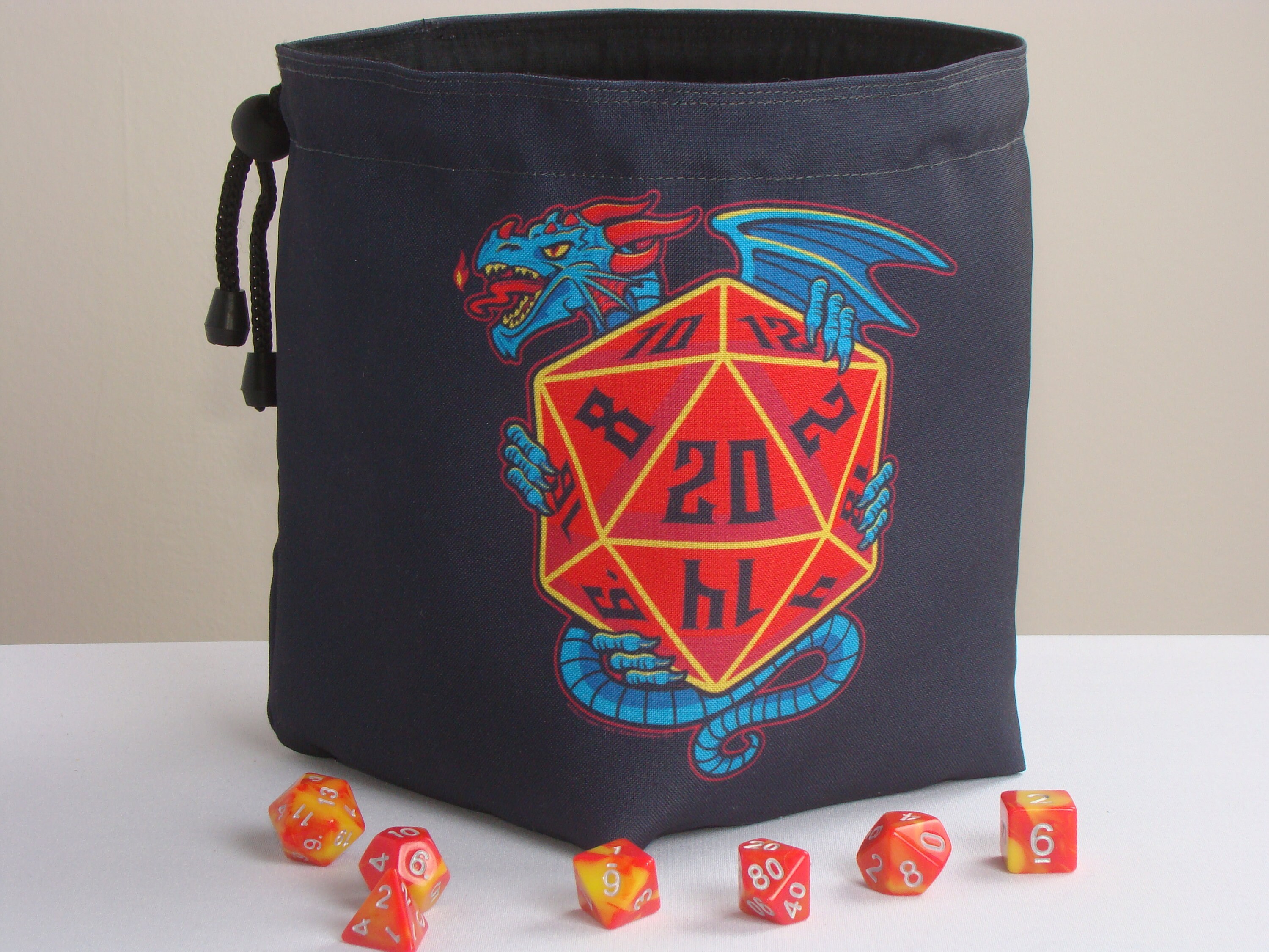 Dragon Dice Bag Pockets Board Game Storage Nerdy Gifts Etsy