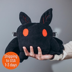 Mothman Plush Dice Bag: Fleece D&D Gaming Pouch
