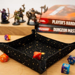 Dice tray galaxy D&D dice rolling tray