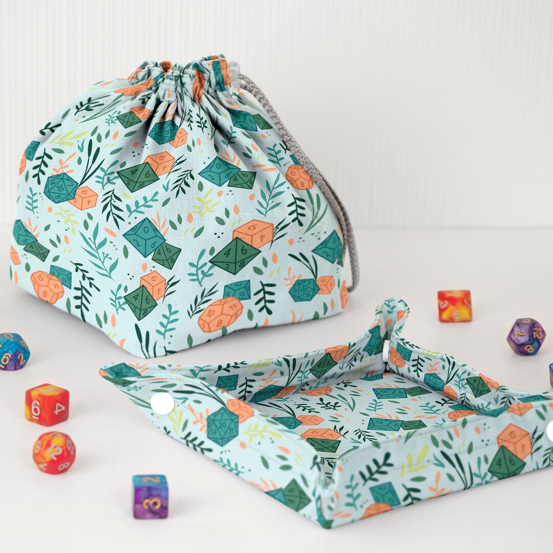 Dice Bag With Tray Set of Dnd Dice Tray and Dice Bag for DM Etsy