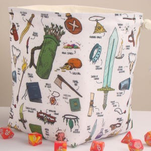Fantasy Abenteuer Würfel Tasche, handgemachte Rpg Tasche, Rpg Beutel