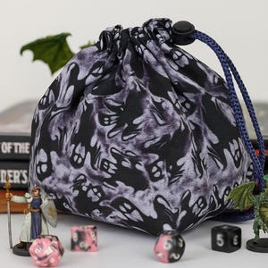 Ghost Dice Bag: borsa per dadi D&D fatta a mano, regalo per gioco di ruolo
