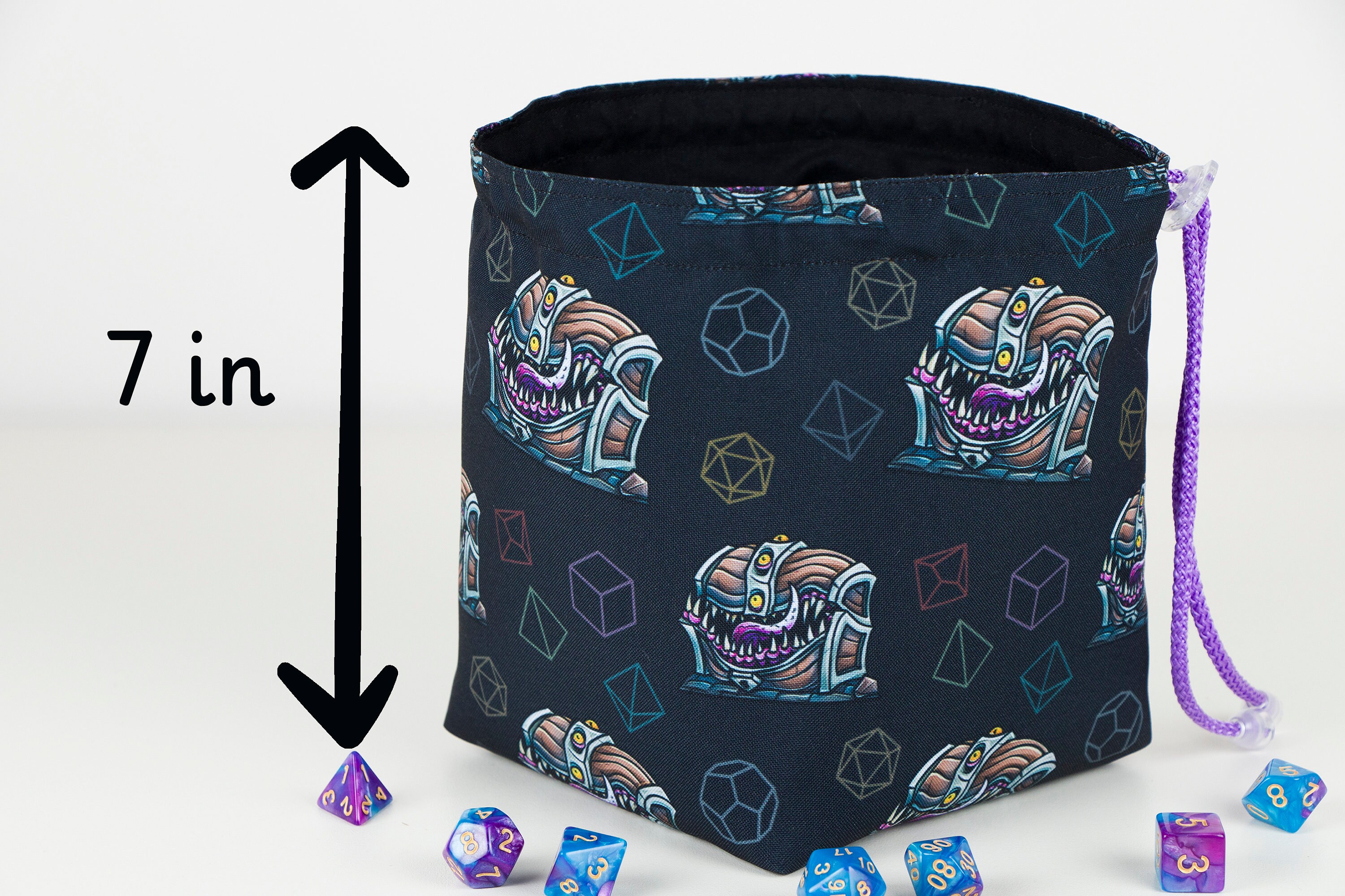 Mimic Chest Dice Bag Pockets Monster Dice Bag Etsy UK