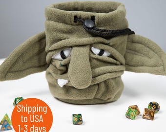 Sacchetto di dadi Goblin, regali Dnd