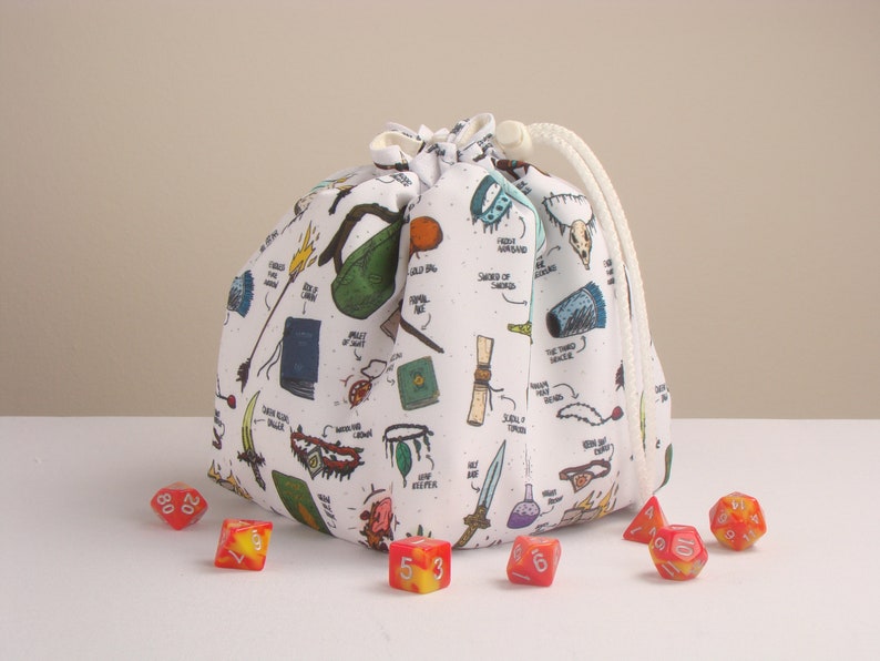 Large Dice Bag Pockets Dice Bag of Holding Nerdy Gifts Etsy