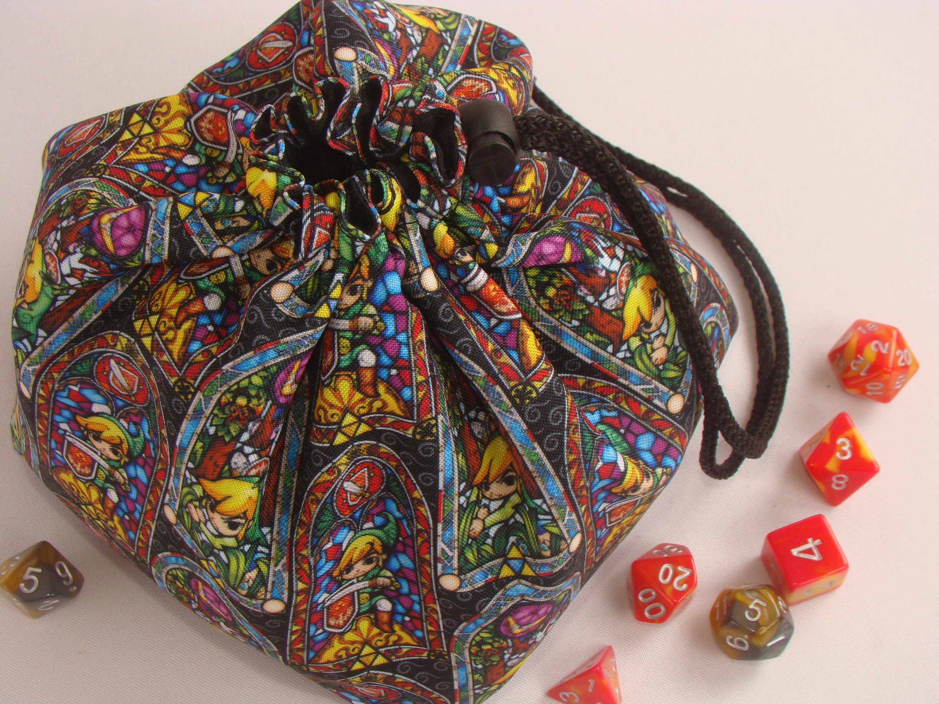 Dice bag 6 pocket Custom dice bag Dice storage Etsy