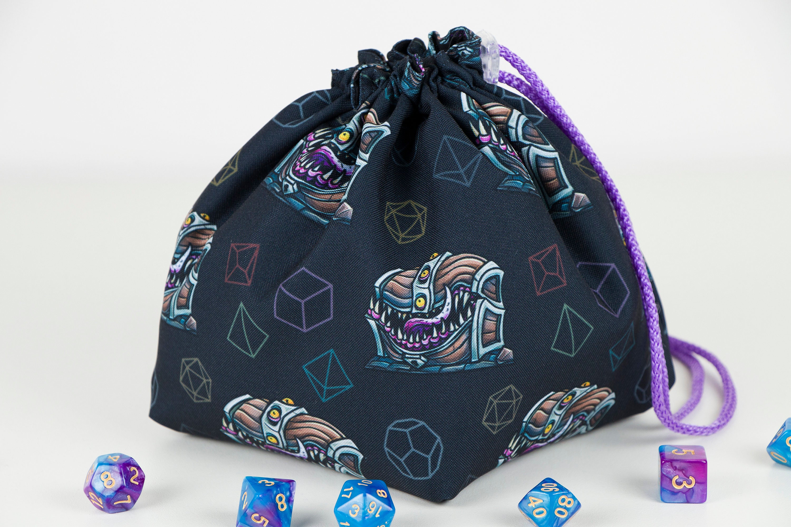 Mimic Chest Dice Bag Pockets Monster Dice Bag Etsy