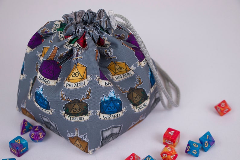 D20 dice bag pockets 6 Dnd dice bag Dnd gifts Etsy
