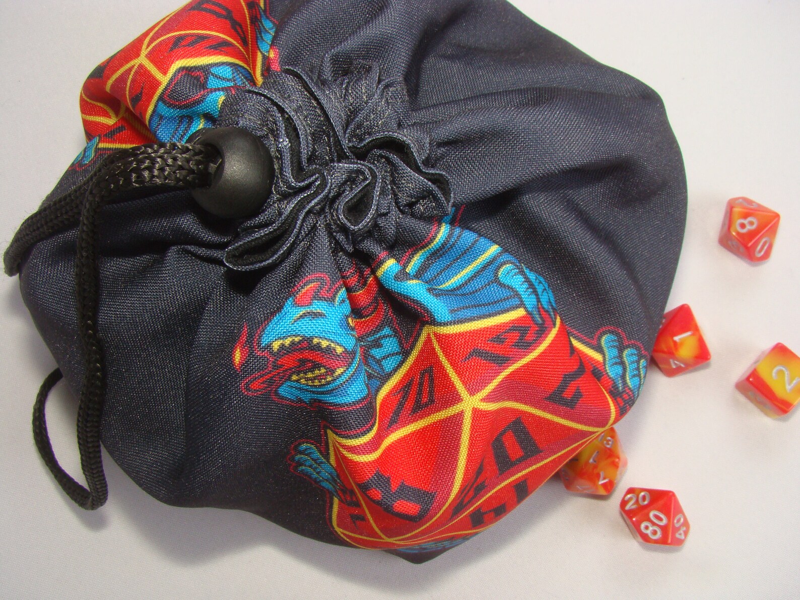 Dragon dice bag 6 pockets Dnd dice bag Dnd gifts Etsy