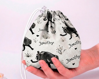 Mejora de la bolsa para dados de Jimothy mapache, bolsa de D&D de críptidos con bolsillos