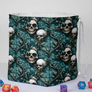 Druiden Würfeltasche, Würfeltasche mit Fächern, Würfeltasche mit Unterteilungen, Taschenwürfeltasche, Fächerwürfeltasche, Dungeons und Drachen Würfeltasche