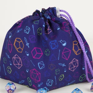 Borsa per dadi D20: accessori D&D, borse per dadi con tasche, regali nerd