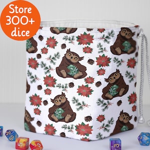 Dnd dice bag pockets Owlbear dice bag of holding