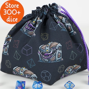 Dice chest Dnd dice bag Mimic chest dice bag Dnd
