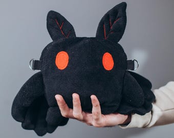Mothman Plush Dice Bag: Fleece D&D Gaming Pouch