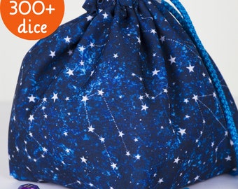 Galaxy dice bag pockets Star constellation dice bag Dnd gift
