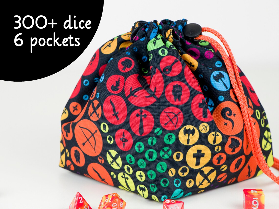 Critical role bag Dnd dice bag pockets Etsy