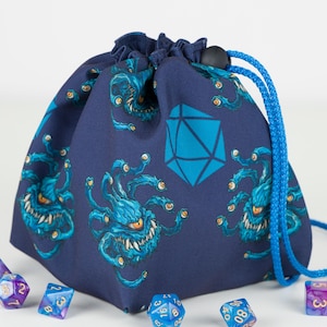 Beholder di dadi, regali d&d, regali d&d, sacchetto per dadi ttrpg, custodia per giochi di ruolo