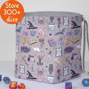 Dnd dice bag witch Occult dice bag Dnd gifts