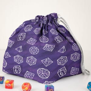 D20 Dice bag of holding RPG dice bag Dnd accessories