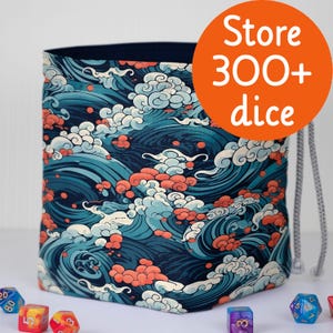 Japanische Würfeltasche Große Welle Würfeltasche der Halte nerdige Geschenke