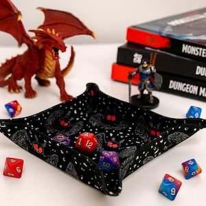Dnd dice tray Mothman dice tray Dnd gifts