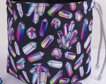 Bolsa para dados de cristal, regalo para jugadores de rol, estuche para D&D hecho a mano