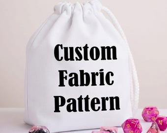 Custom mtg dice bag with personalized art for commander edh players, magic dice pouch dnd gift