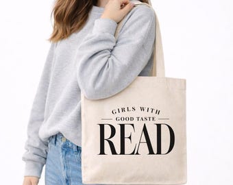Hot and Well Read Book Lover Cotton Canvas Tote Bag