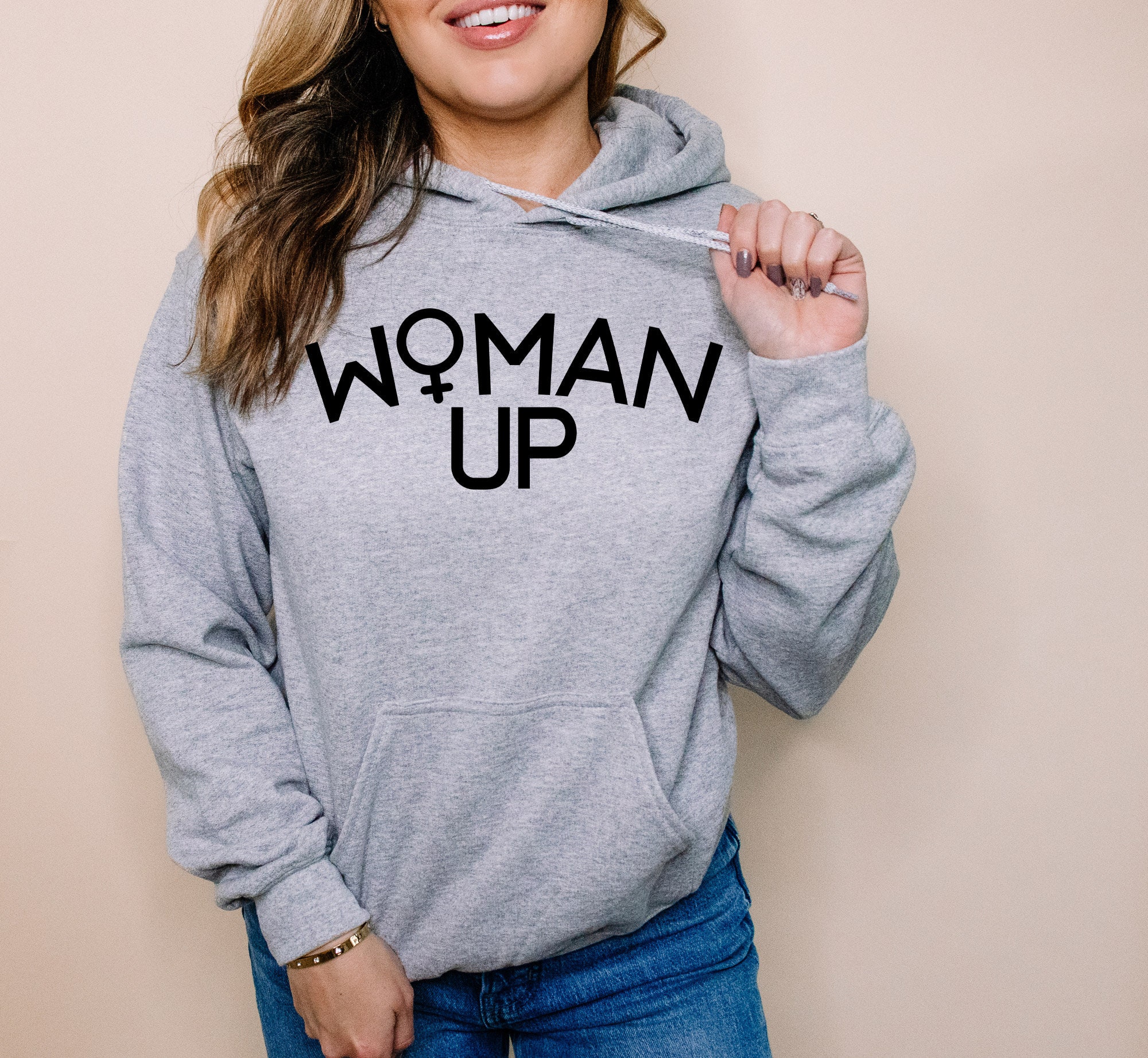 Discover Woman Up Adult and Youth Feminist Graphic Tee, Crewneck Sweatshirt, Pullover Hoodie, Woman Up Strong Woman Shirt