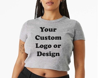 Custom Logo Baby Tee: Trendy Gen Z Y2K Style Shirt