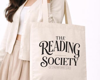 The Reading Society Book Lover Cotton Canvas Tote Bag