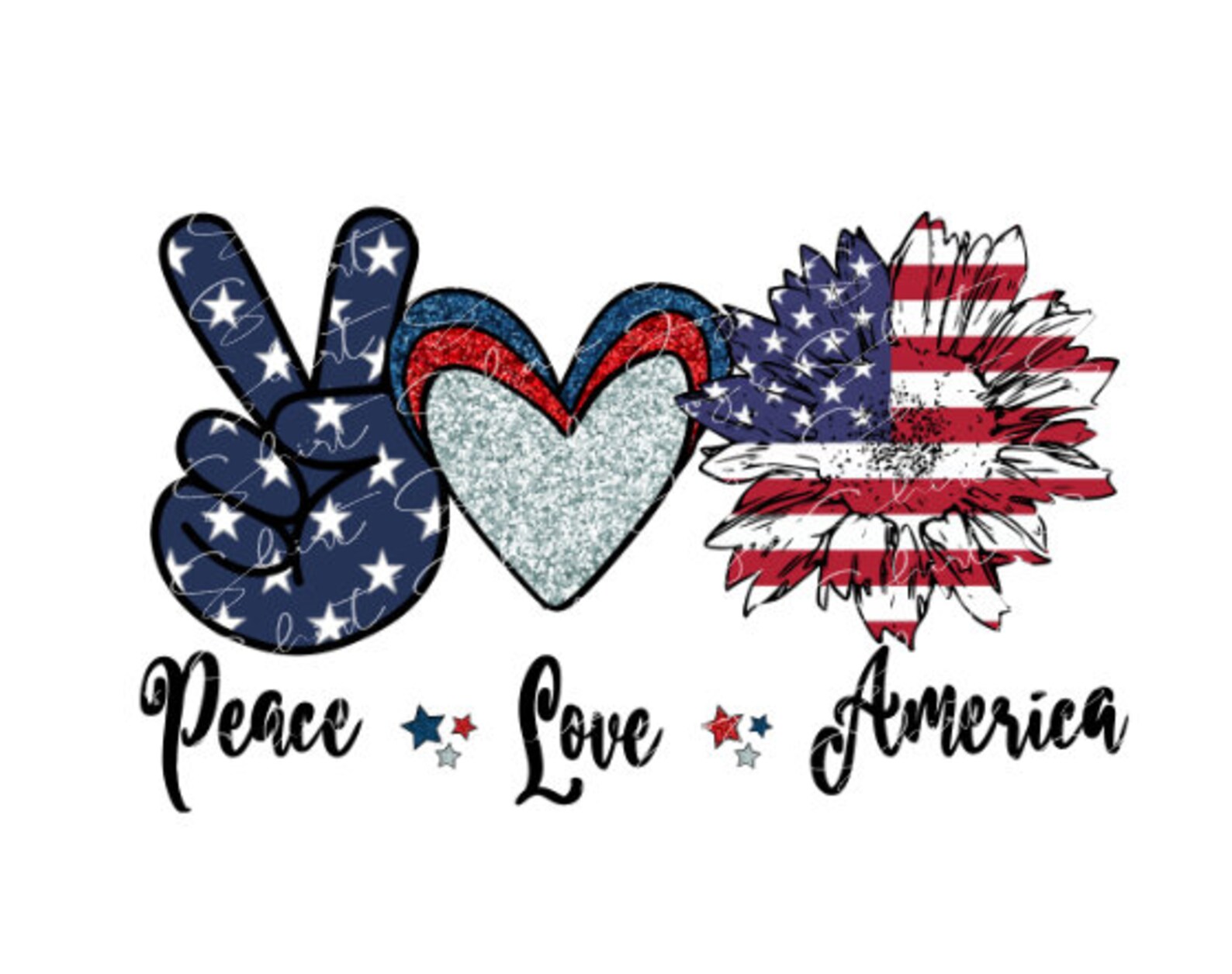 Peace Love America PNG File DOWNLOAD | Etsy